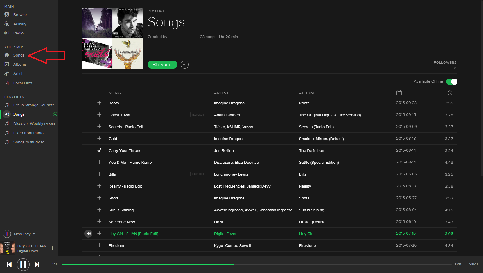 Merge Playlists Spotify Desktop App